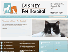 Tablet Screenshot of disneypethospital.com